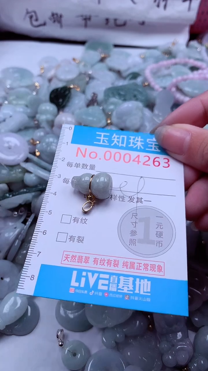 翡翠未镶嵌吊坠(不含链)4263
