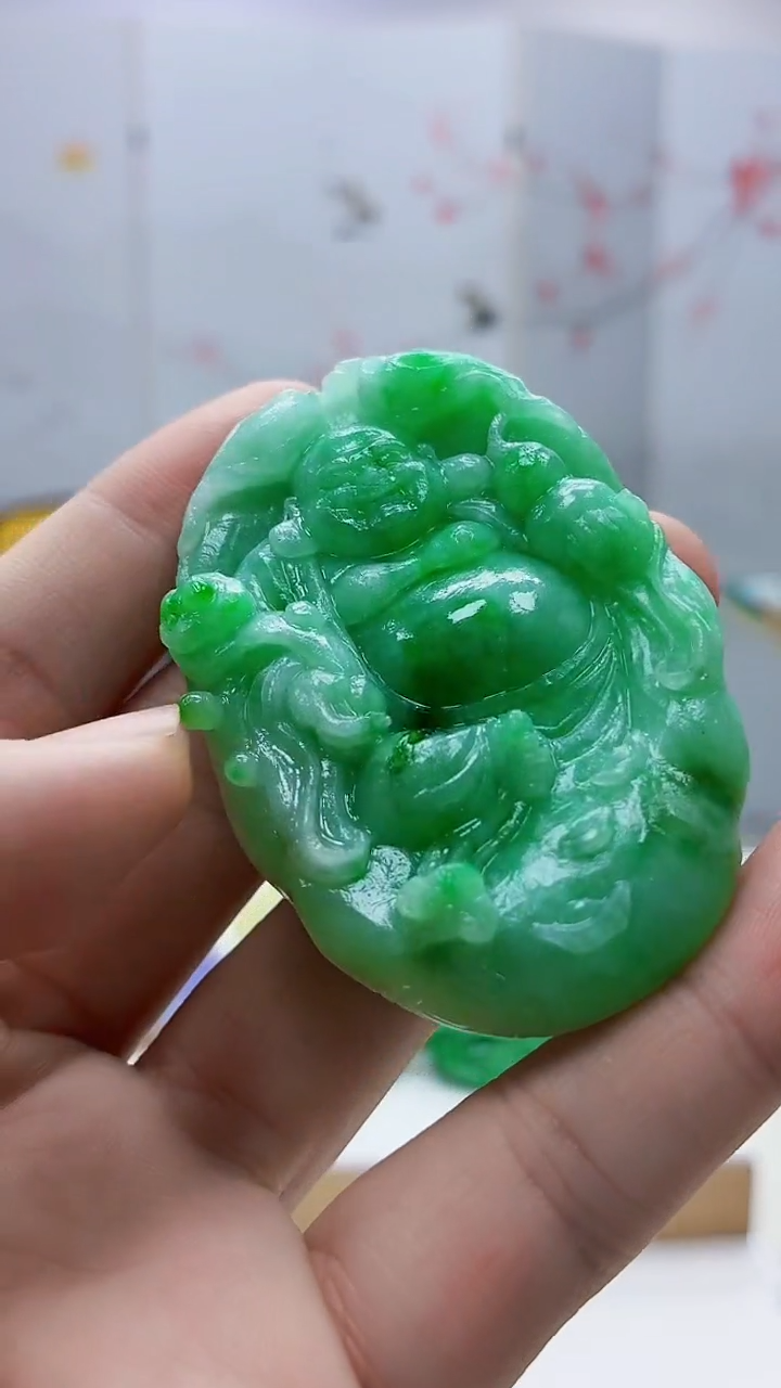 未镶嵌定制翡翠4688bb-毛货挂件66