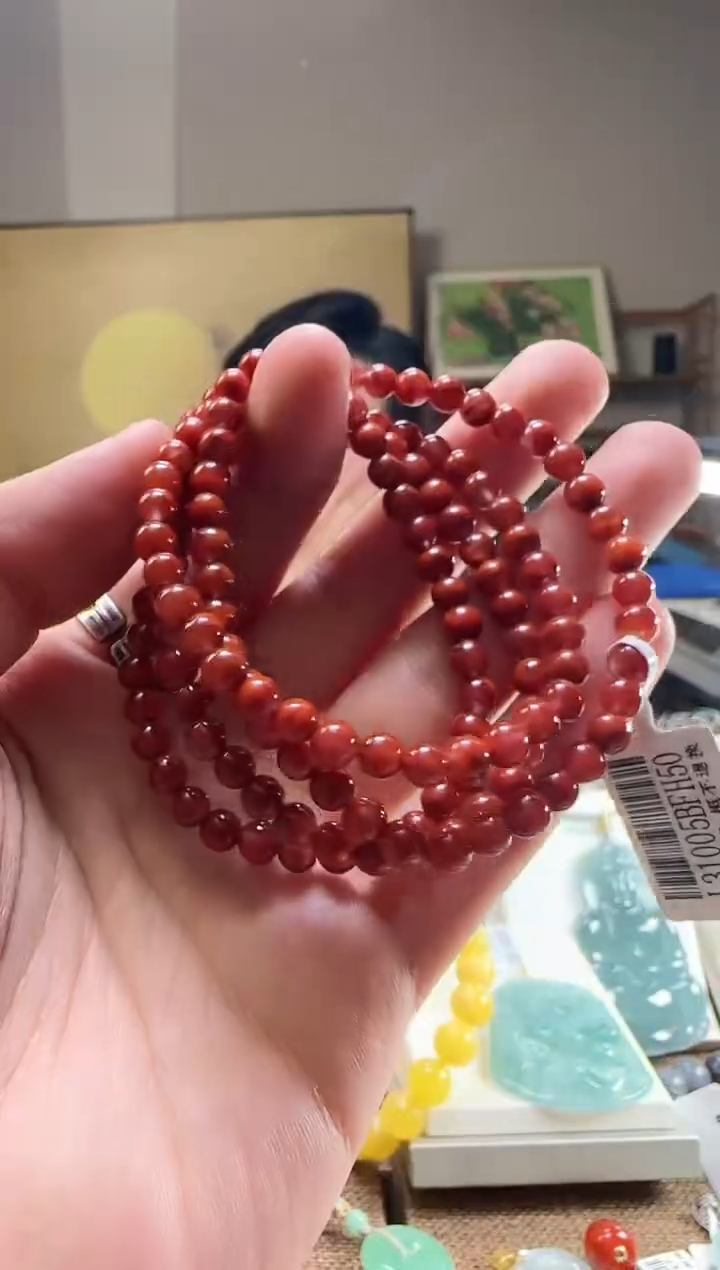 【闪购商品】南红玛瑙项链未镶嵌南红毛衣链24