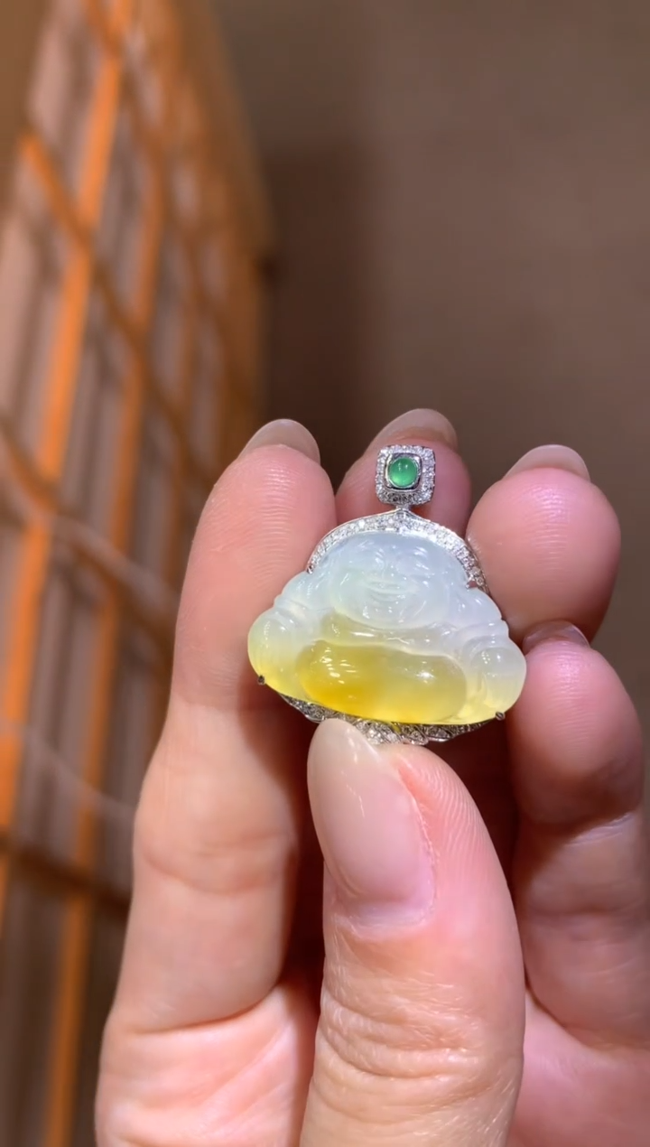 【闪购商品】翡翠颈饰18K金镶嵌|不退不换