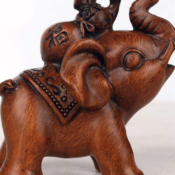 工厂搬迁吉祥大象新居乔迁贺礼家宅酒柜摆件随机发货长8cm高7cm