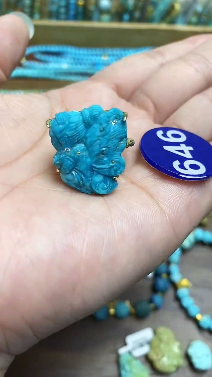 【闪购商品】绿松石戒指合金646戒指