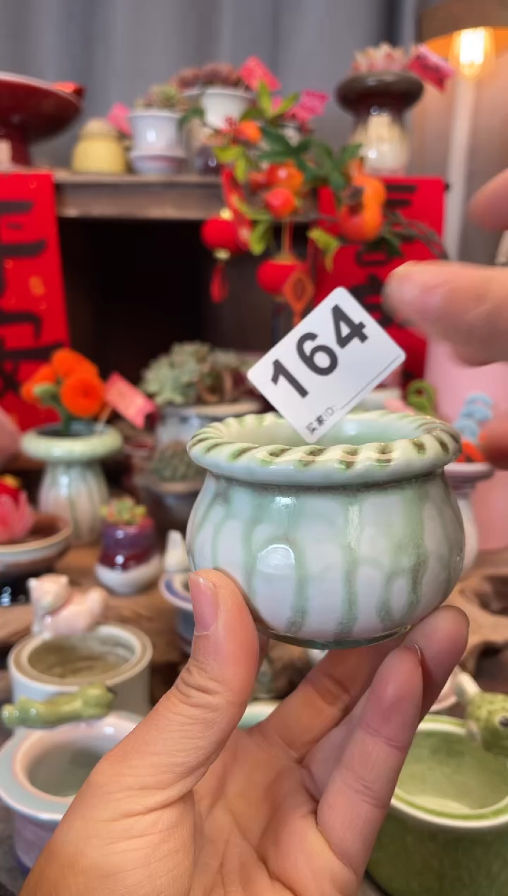 【闪购商品】摆件164知木小芳花盆