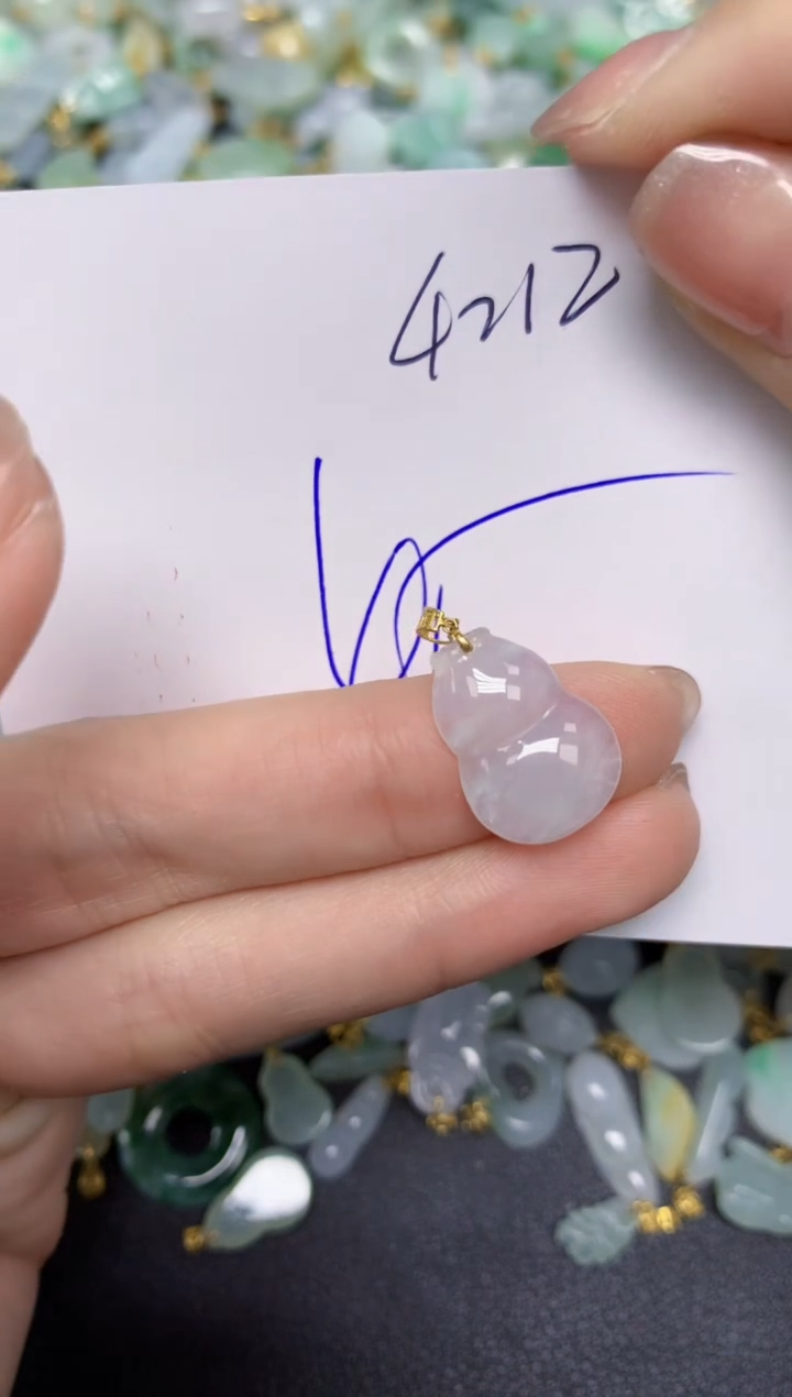 【闪购商品】翡翠颈饰18K金镶嵌天然翡翠A货