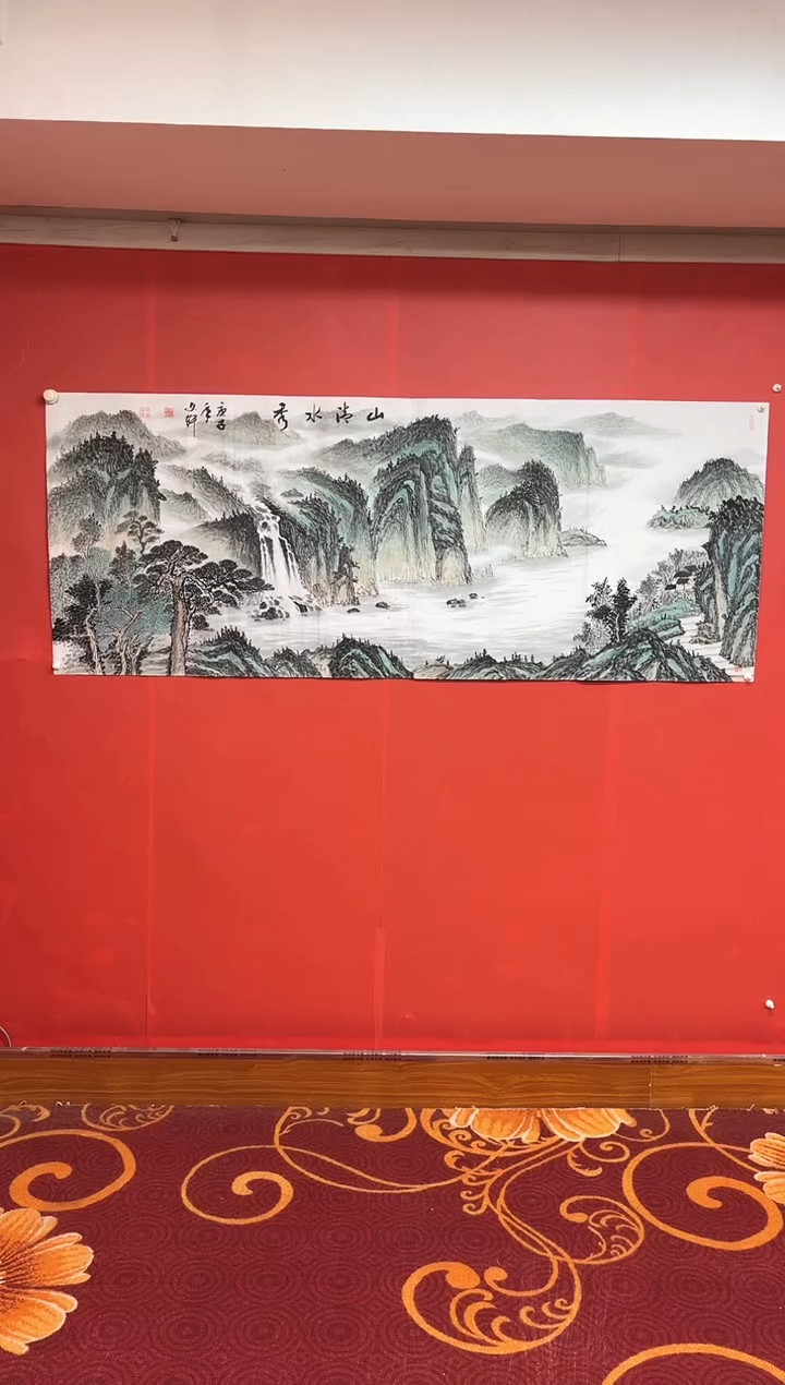 【闪购商品】国画山清水秀/6尺/莫文轩