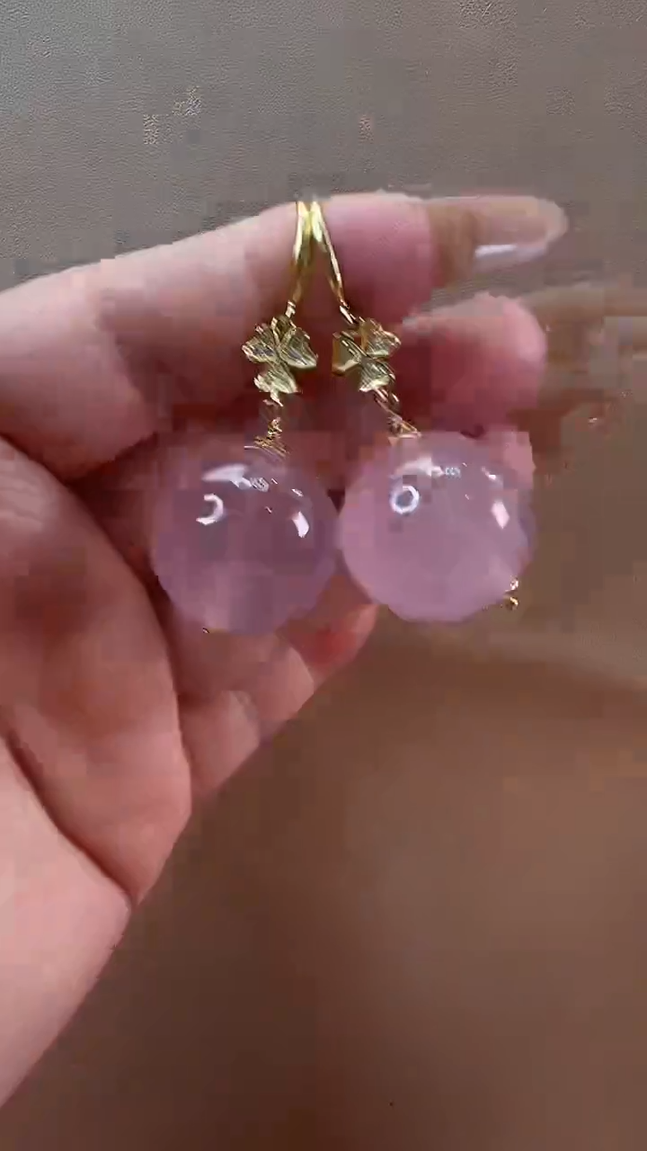 【闪购商品】水晶耳饰银S925镶嵌耳环