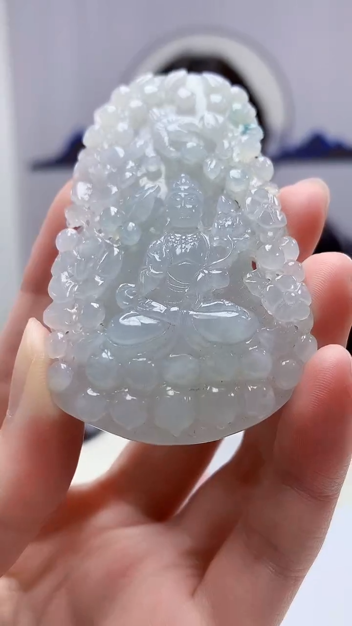 【闪购商品】定制翡翠未镶嵌4829zm-毛货挂件人物118