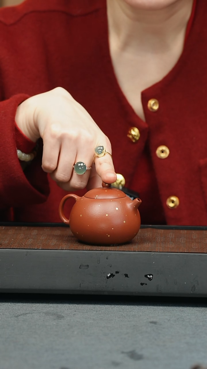 【闪购商品】紫砂茶壶五堂 豆蔻-鎏金岁月