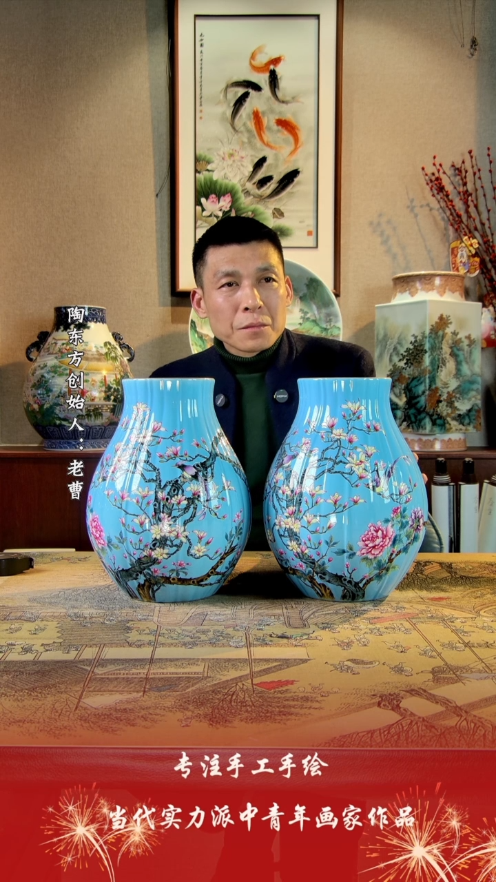 【闪购商品】其他景德镇陶东方陶瓷艺术作品花瓶瓷板画摆件