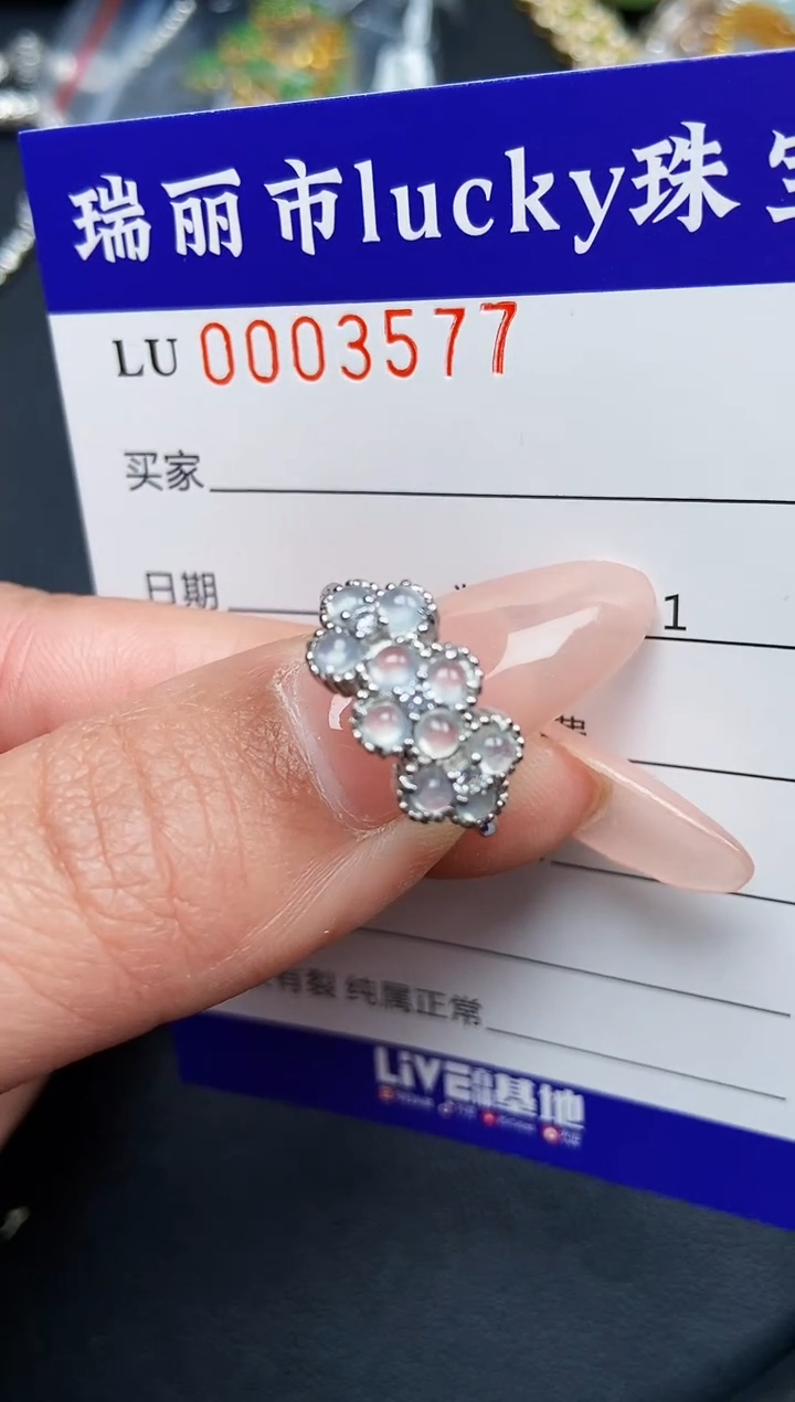 【闪购商品】翡翠颈饰银S925镶嵌3577