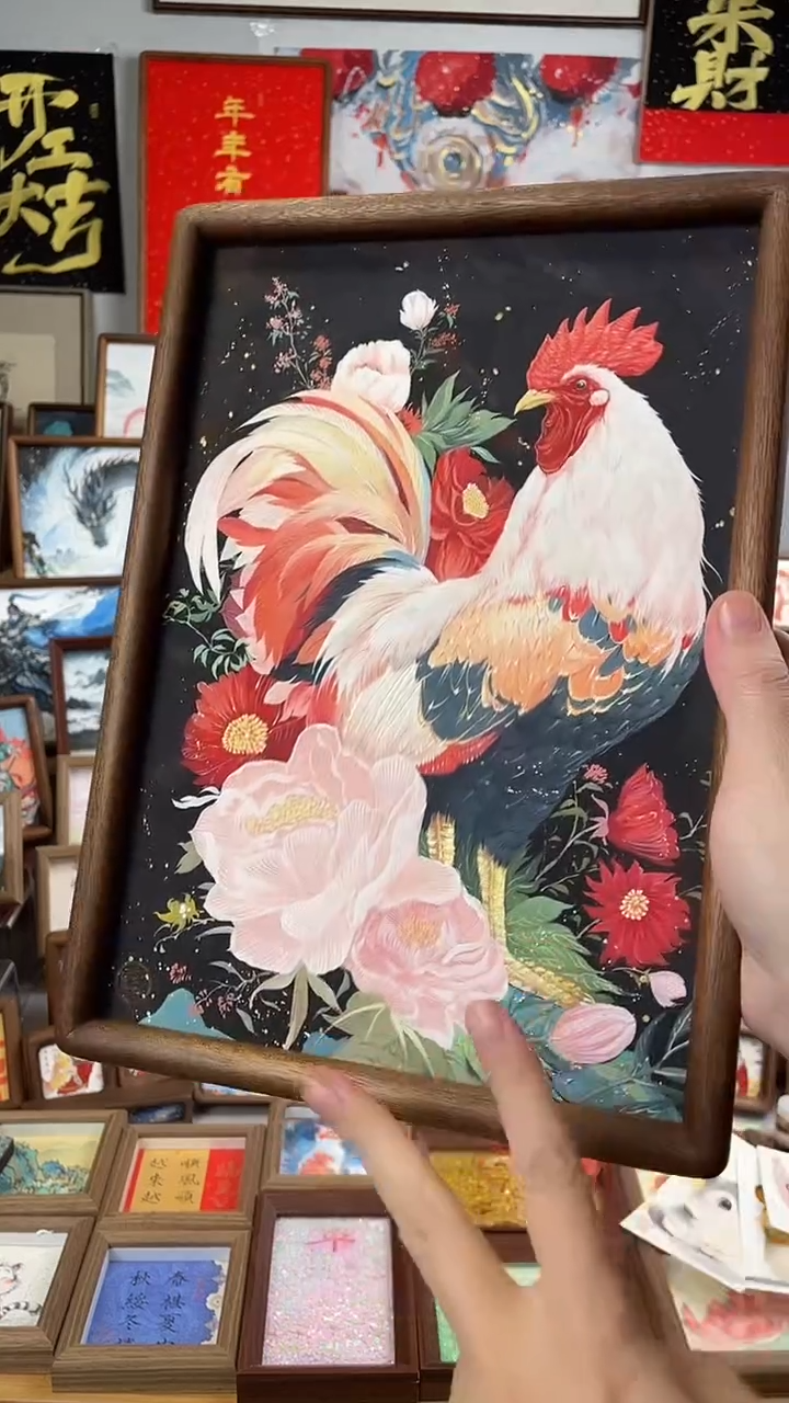 国画纯手绘书法绘画作品