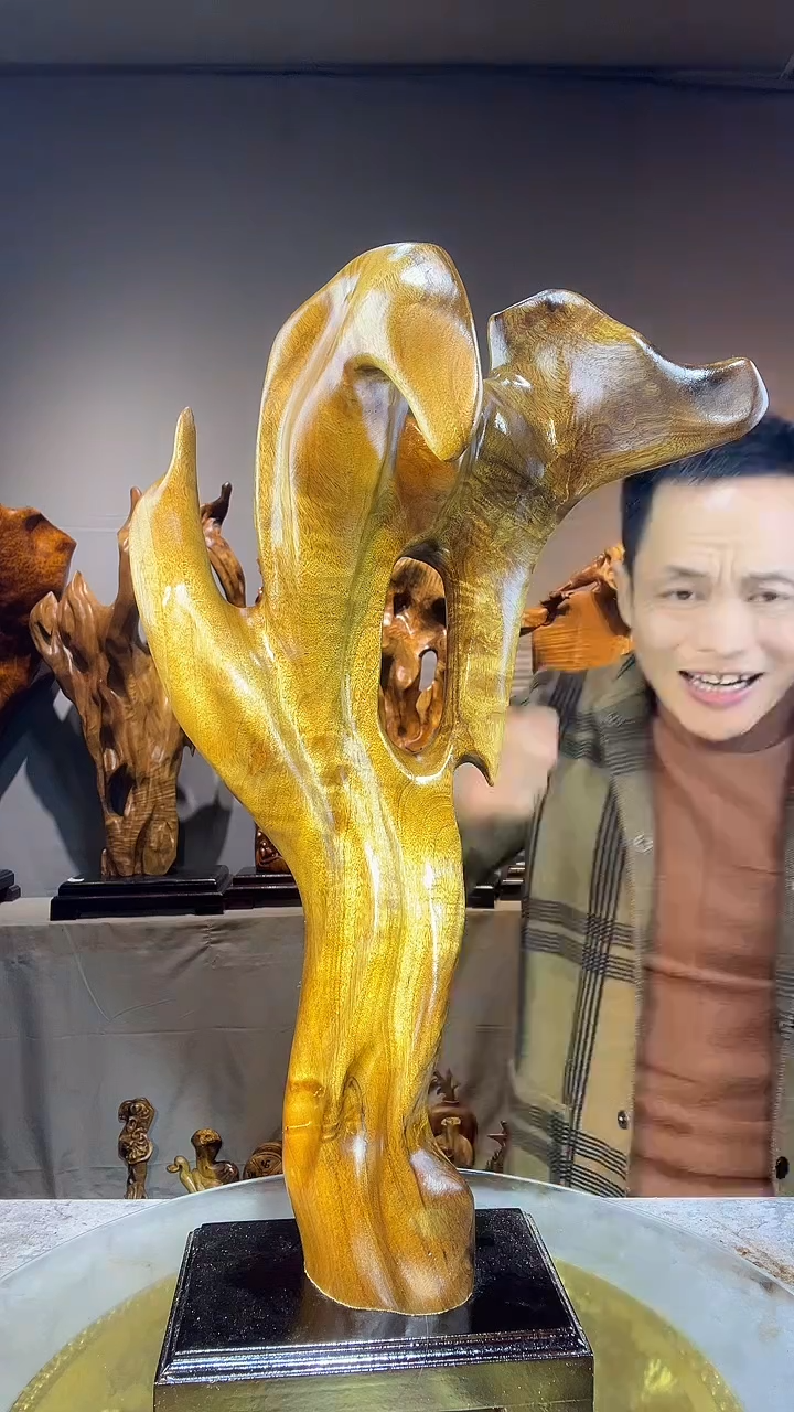 金丝楠?****㤫小叶桢楠随行摆件65