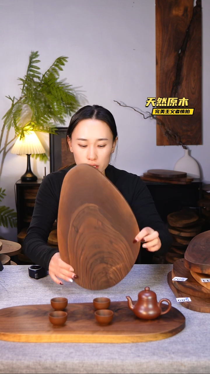 木北美黑胡桃原木.干裂疤结不属于商品质量问题完美主义者慎拍
