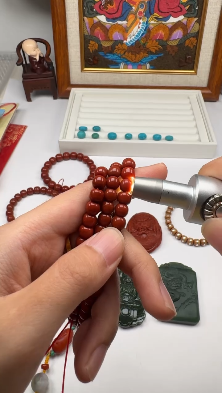 颈饰未镶嵌南红玛瑙爱***芯南红玛瑙