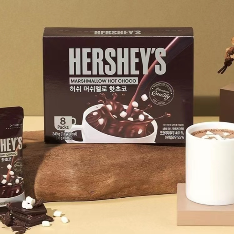 韩国好时HERSHEY'S热可可粉棉花糖香浓热巧克力奶茶速溶热饮240g