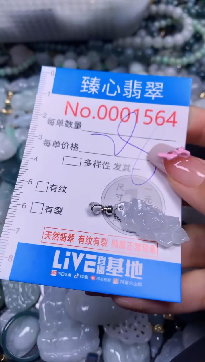 【闪购商品】翡翠颈饰未镶嵌含绳0001564