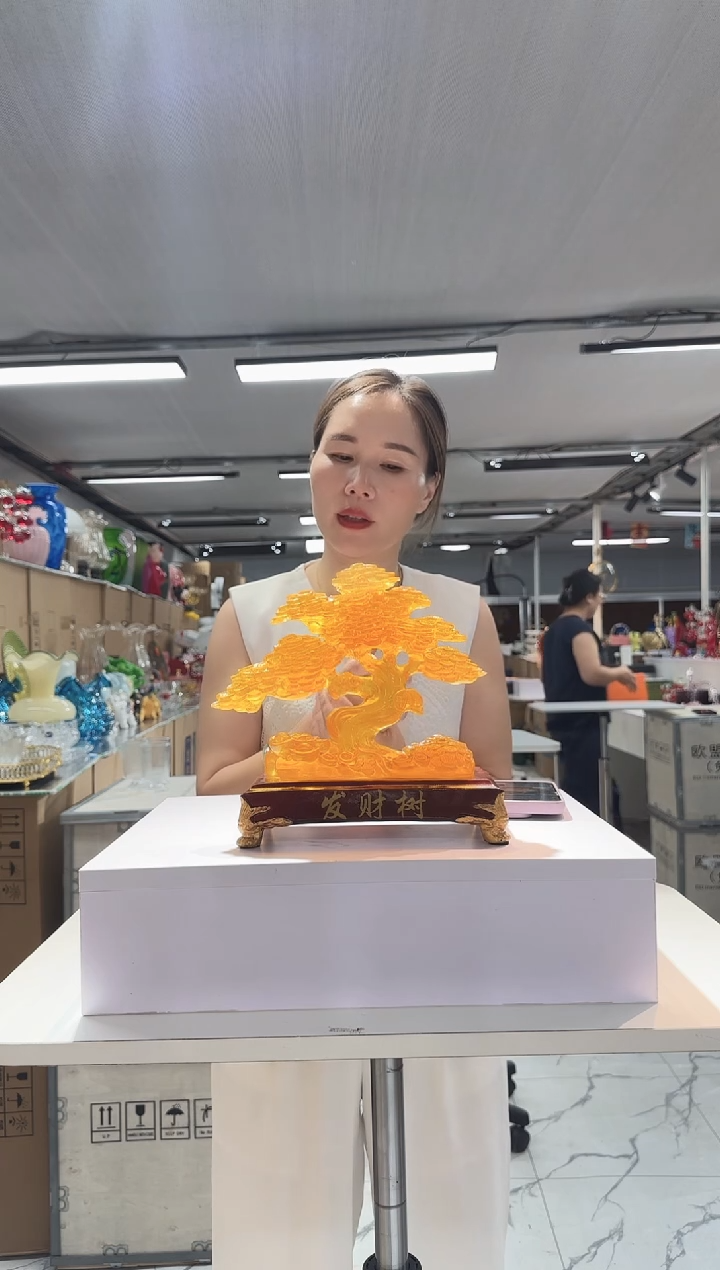 琉璃手工艺品花瓶花器F-10