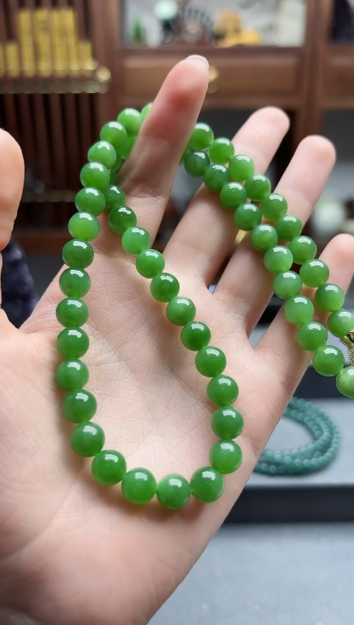 【闪购商品】和田玉颈饰未镶嵌碧玉项链QC