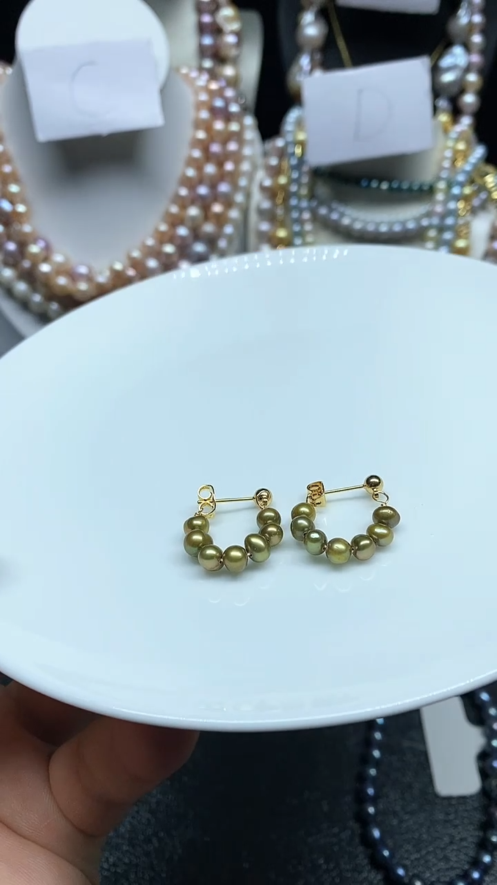 【闪购商品】淡水珍珠耳饰未镶嵌多人