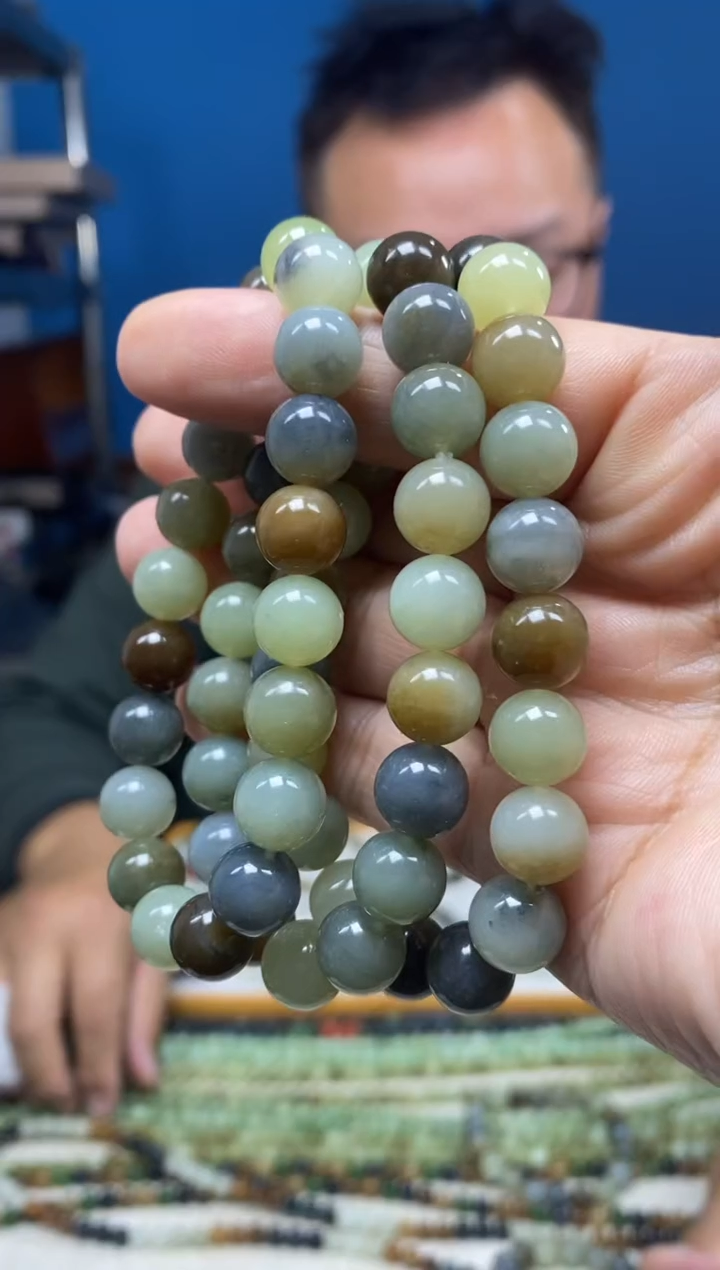 未镶嵌手链和田玉颜色多样性发货拍一发一