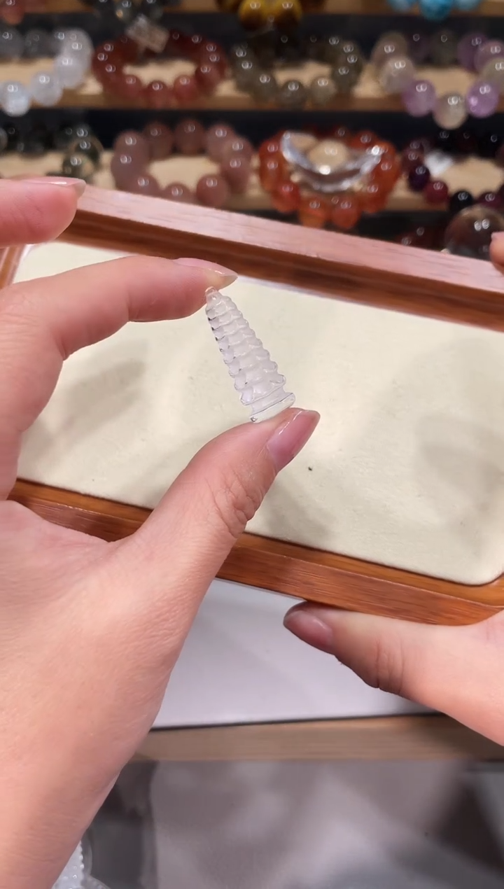 未镶嵌手链水晶A372白水晶文昌塔