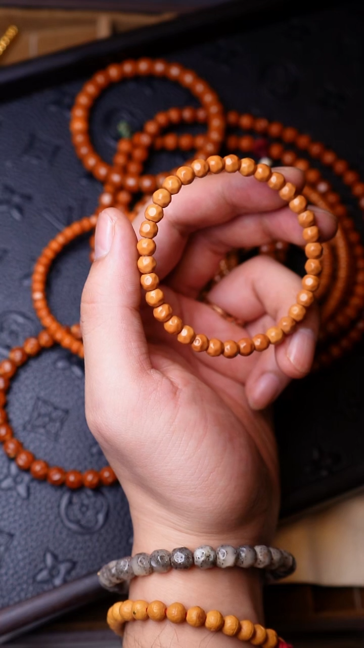 橄榄核手串/手链核尖无相6.6mm