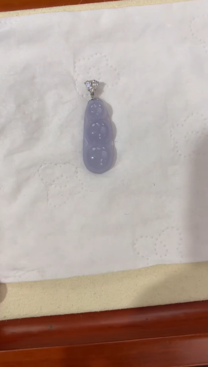 【闪购商品】翡翠颈饰18K金镶嵌天然缅甸a货翡翠