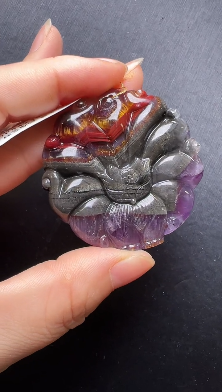 颈饰未镶嵌水晶极光凤九吊坠 JP54239 