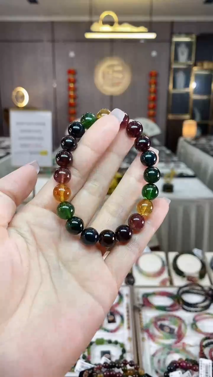 【闪购商品】碧玺单圈手串9mm+未镶嵌（多样性发一条）hon