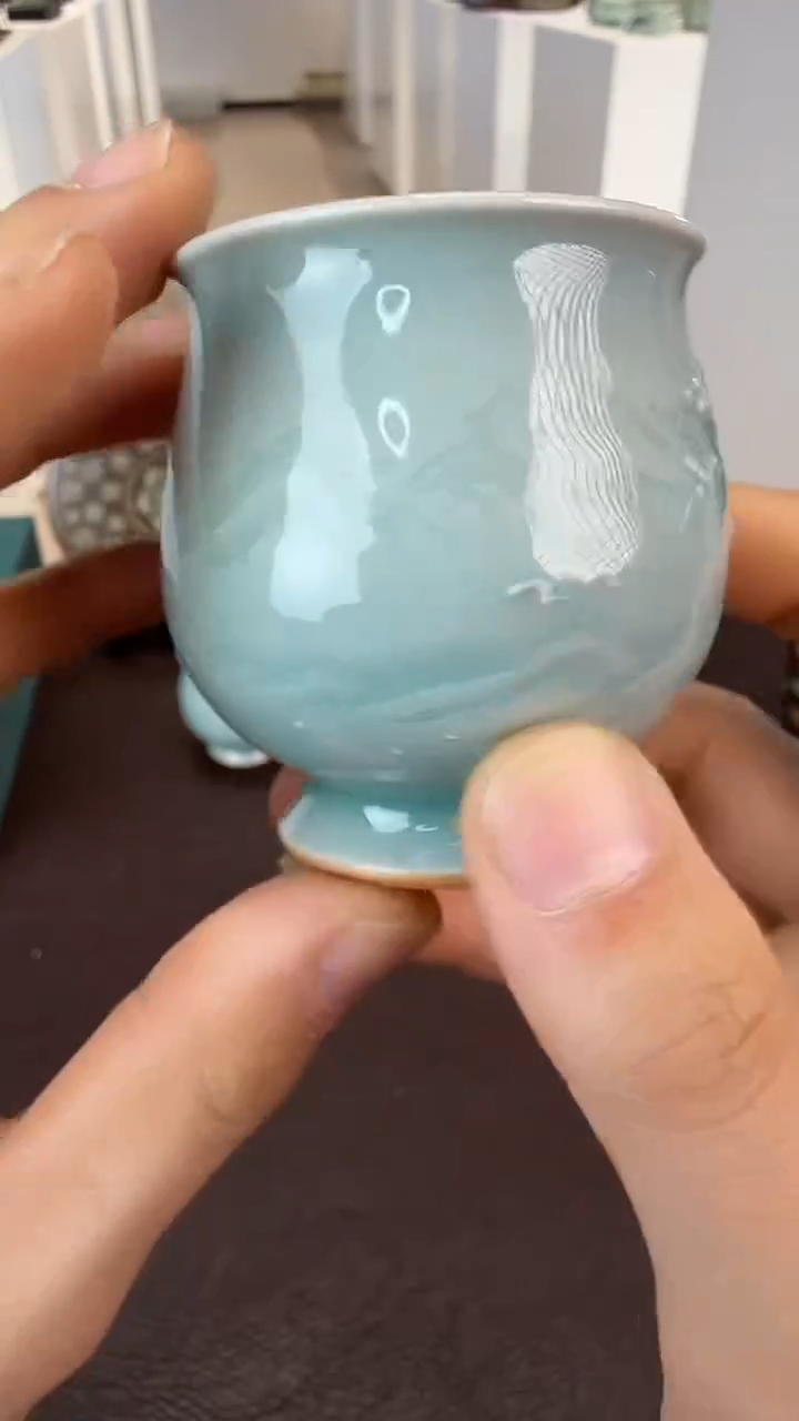 青瓷手工茶器包邮