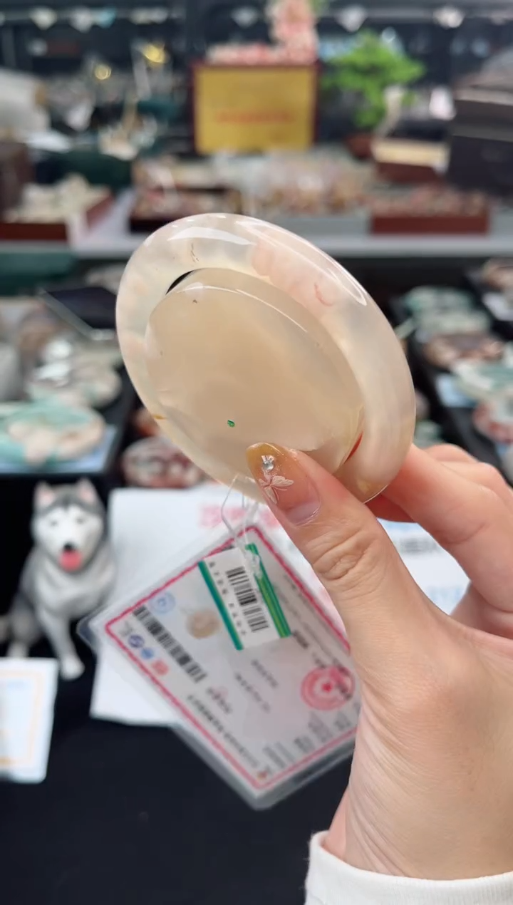 【闪购商品】石英质玉手镯未镶嵌54圈口（赠品镯心）36692