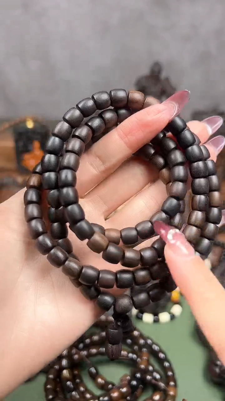 【闪购商品】贡木库存0.6cm108颗紫奇楠29.99