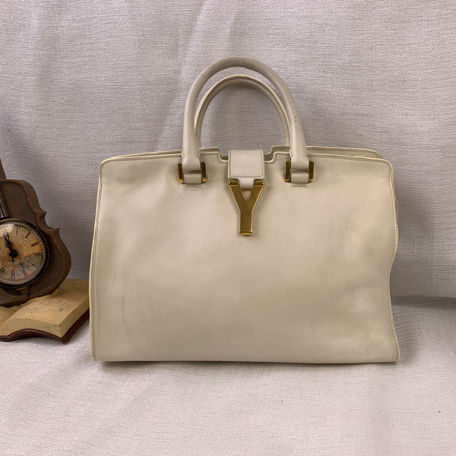 95新 YSL/圣罗兰 白色手提/ZH10429019/9019