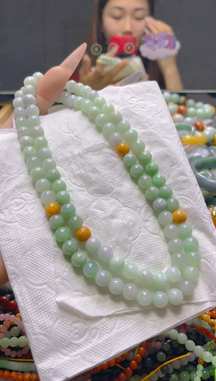 颈饰未镶嵌翡翠7MM