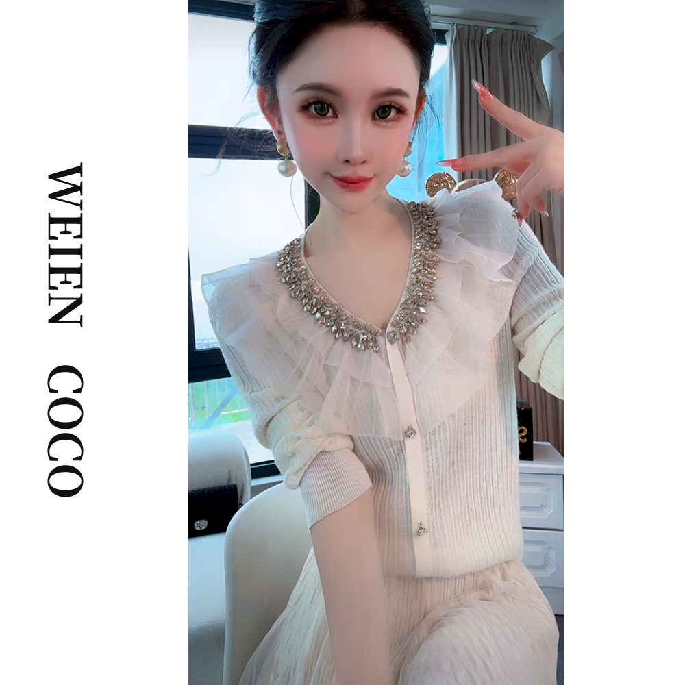 【薇恩COCO】毛衣时尚修身长袖针织衫针织套头打底衫S5440