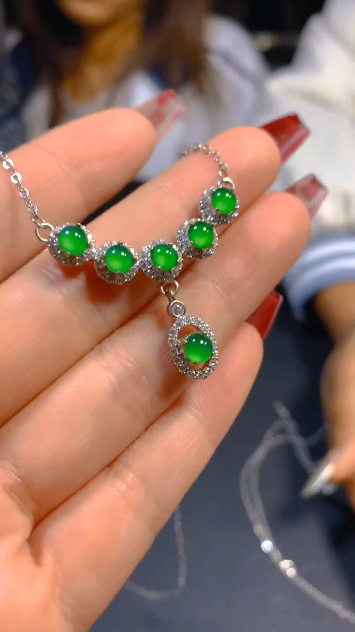 【闪购商品】翡翠项链未镶嵌0649181400多样性发一