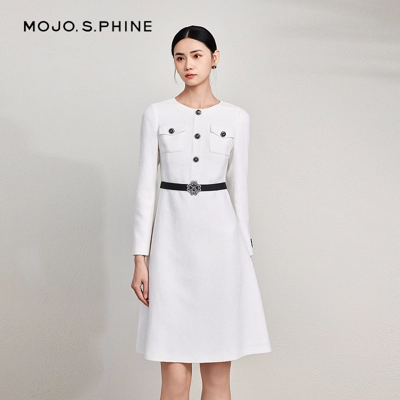 春季气质法式小香风女装连衣裙MJFA02WOP305W11/zb