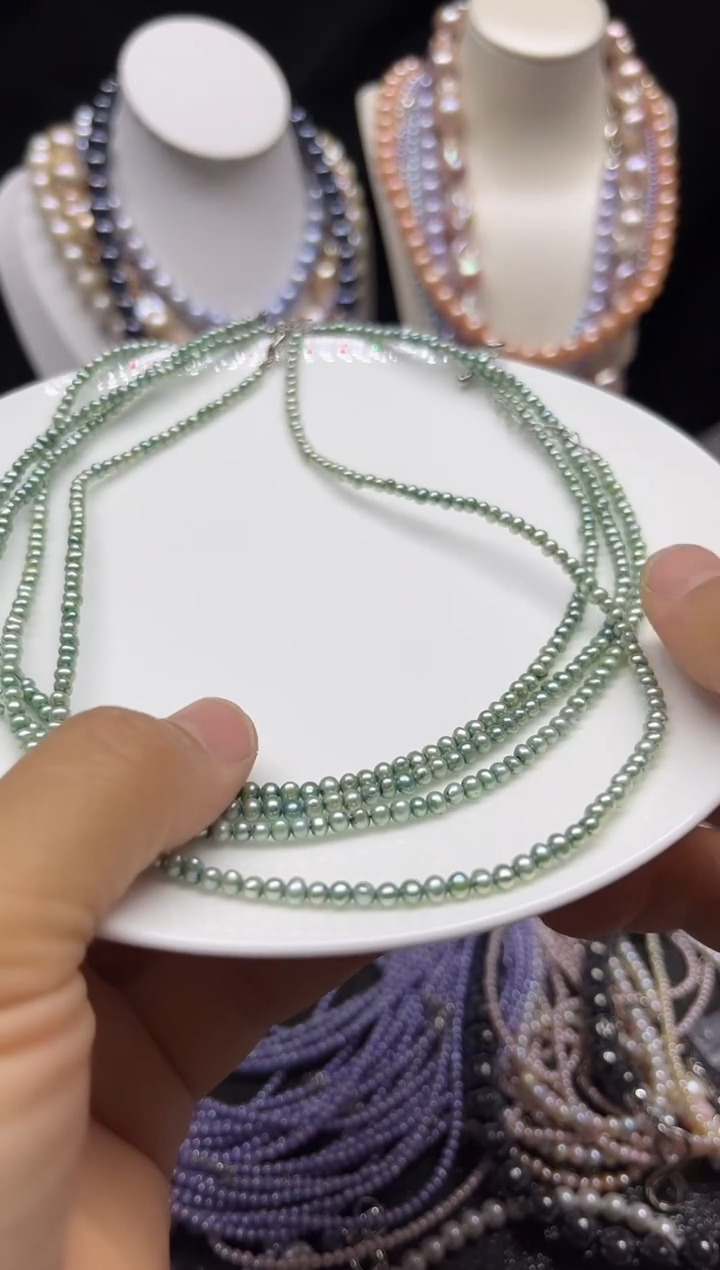 淡水珍珠未镶嵌颈饰多人