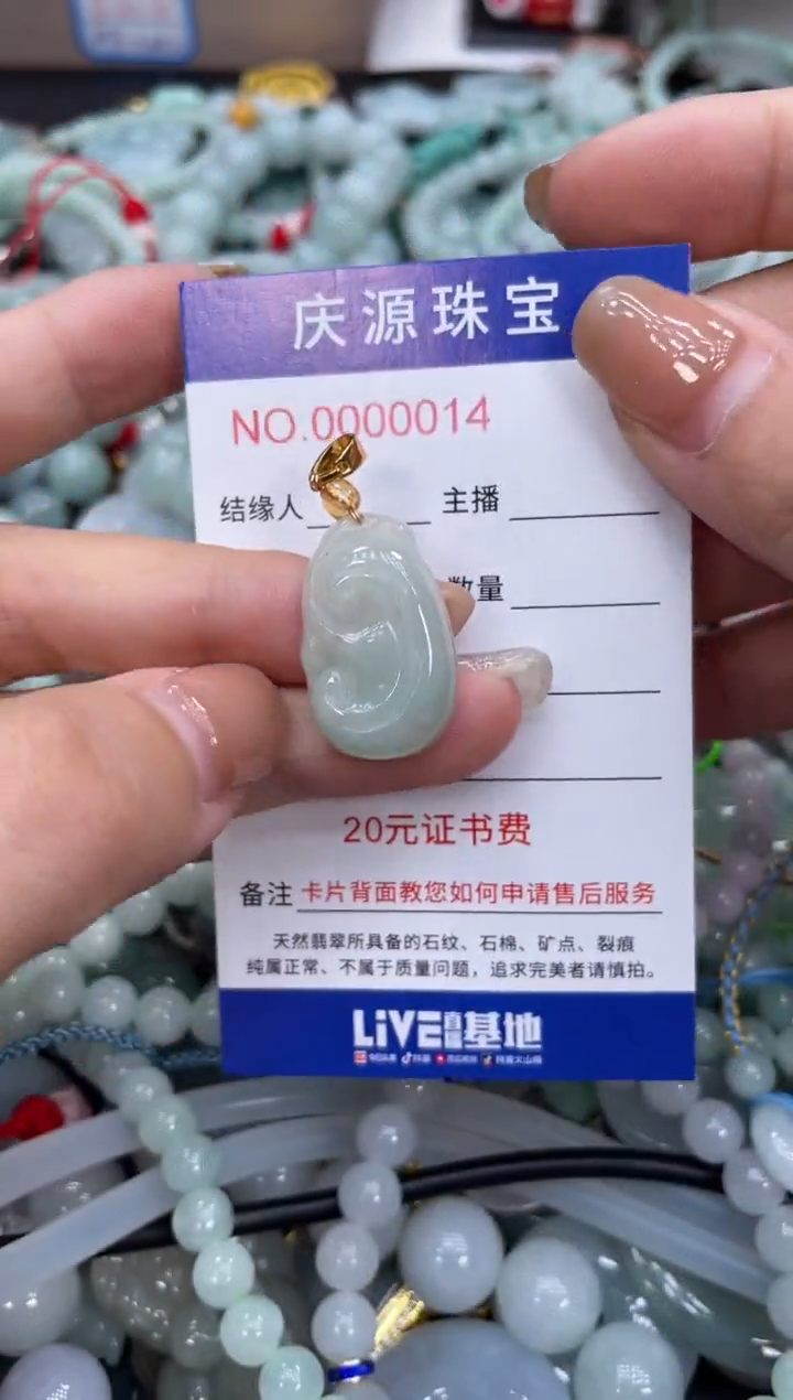 翡翠未镶嵌颈饰280