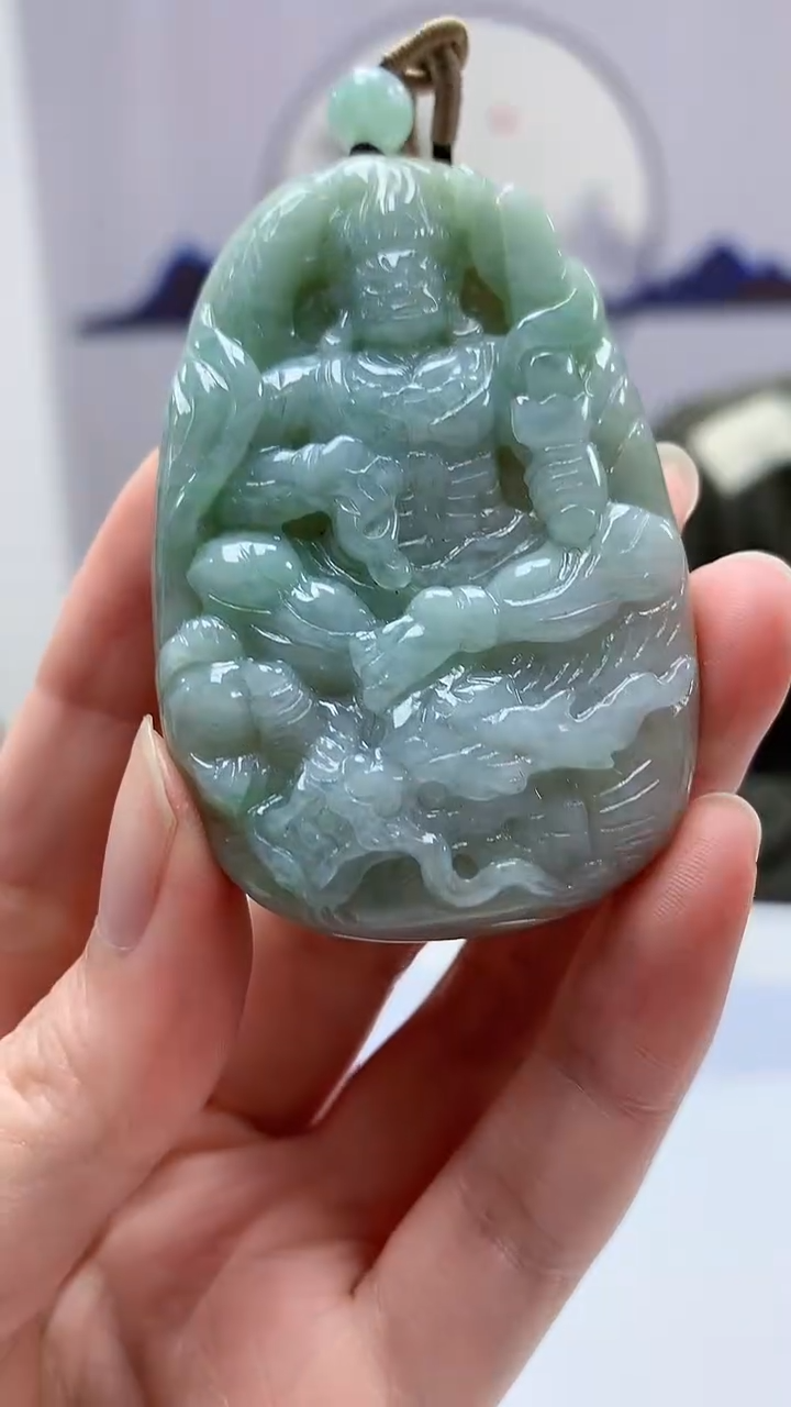 【闪购商品】定制翡翠未镶嵌5152zm-毛货挂件不动70