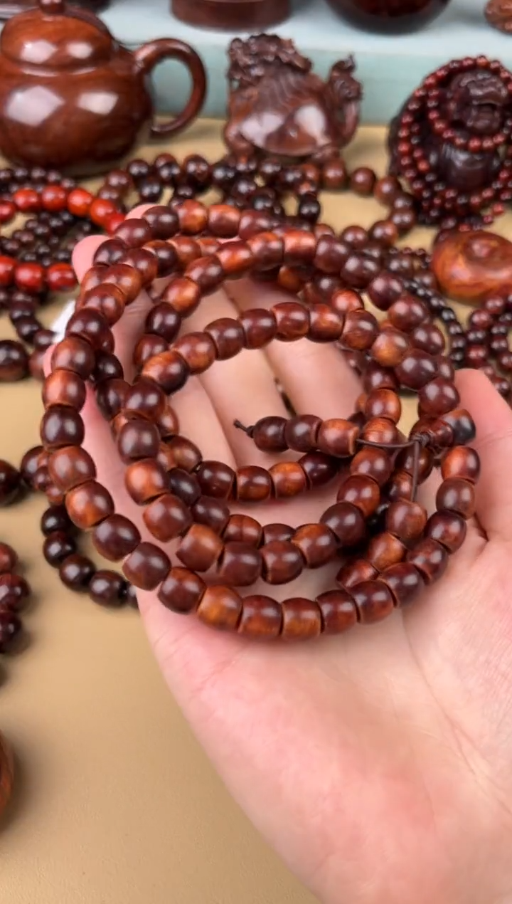 【闪购商品】黄花梨/降香黄檀手串/手链海南黄花梨糠梨8*9*108手链