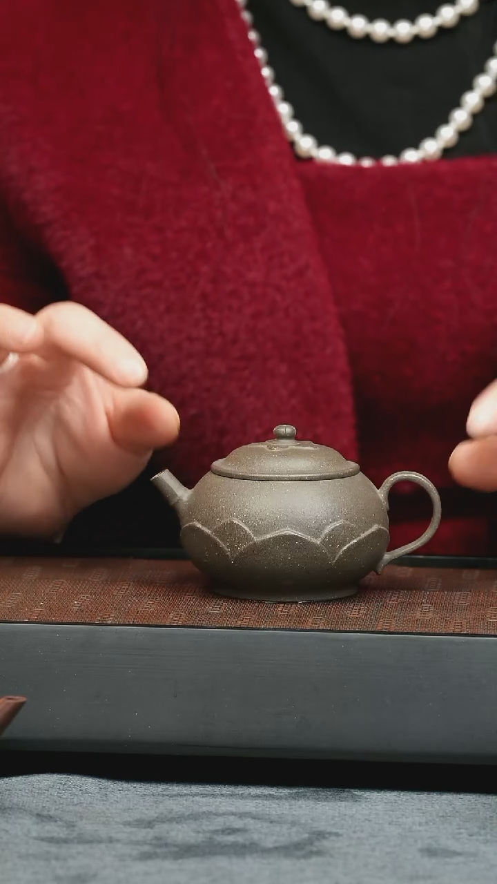 【闪购商品】紫砂茶壶五堂 金砂古莲