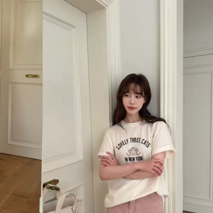 oure【小粉波斯猫】短袖0035