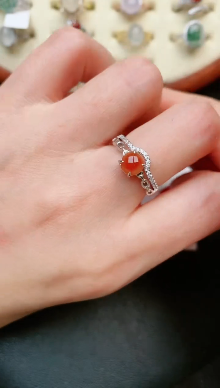 【闪购商品】翡翠戒指银S925镶嵌.....