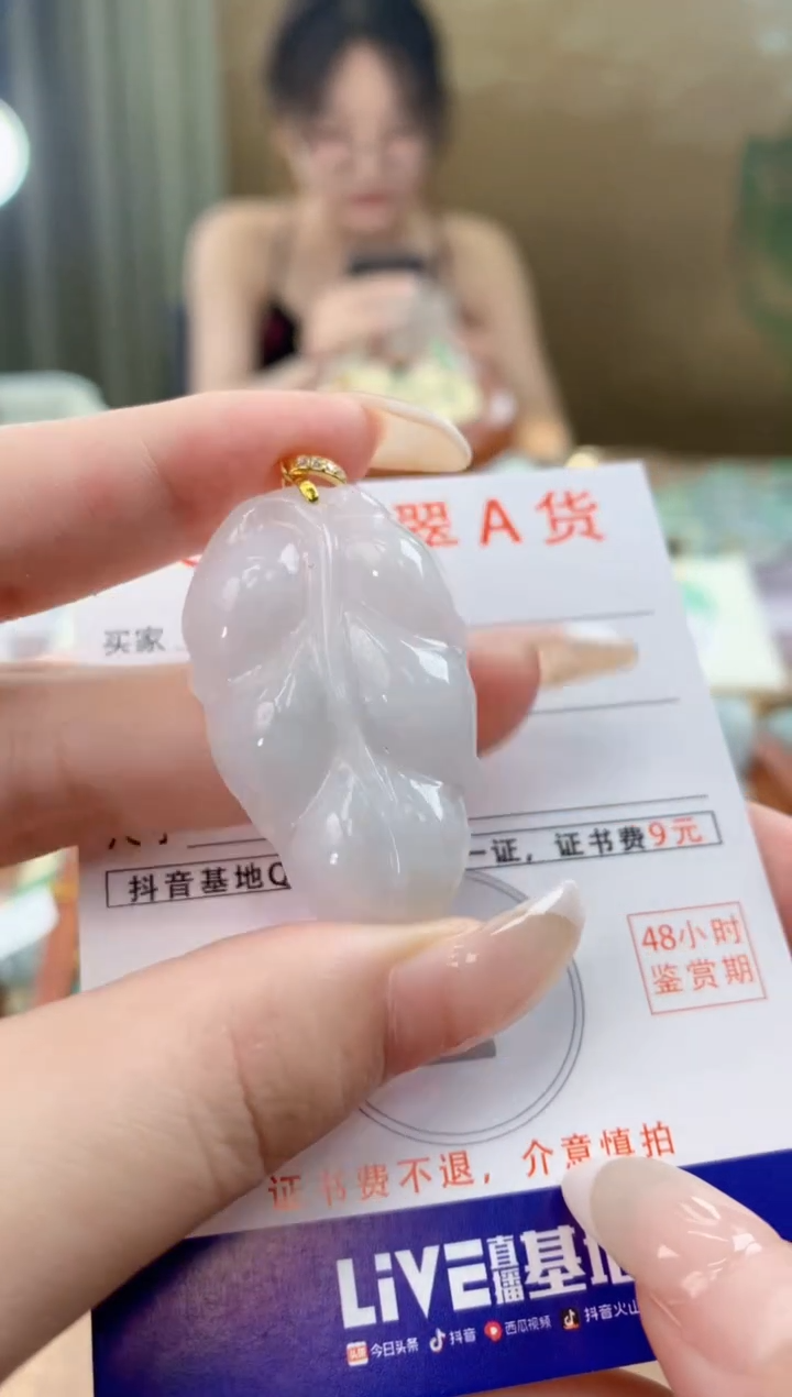 翡翠未镶嵌颈饰天然A货翡翠挂件