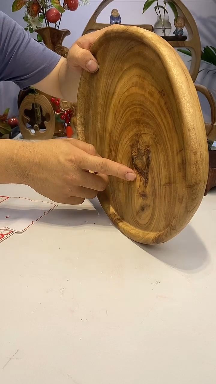 香樟木A13四足异形干泡/尺寸33*26*6