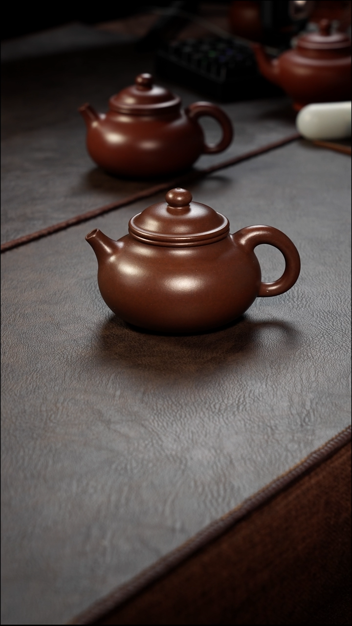 茶壶紫砂壶·17老紫泥容天190cc