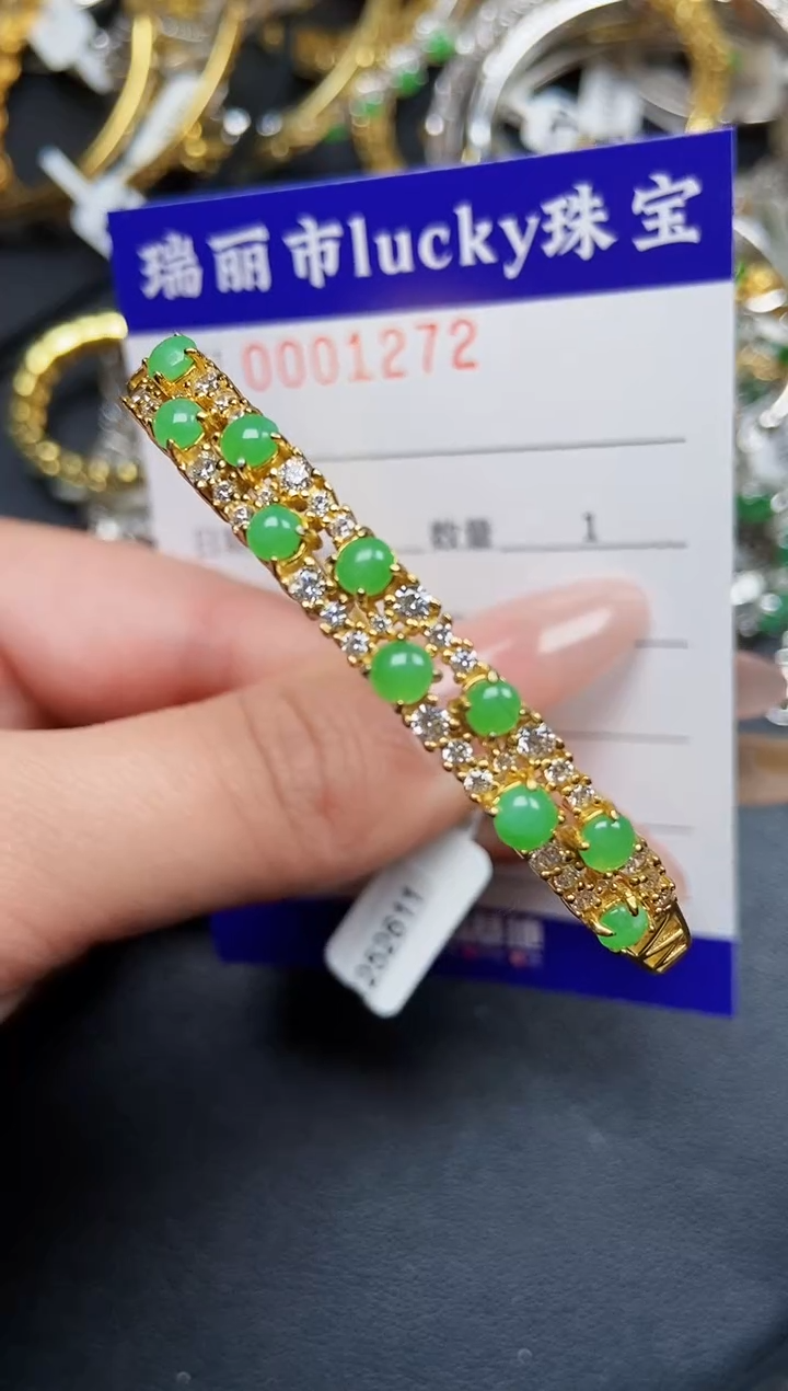 【闪购商品】翡翠颈饰银S925镶嵌1272