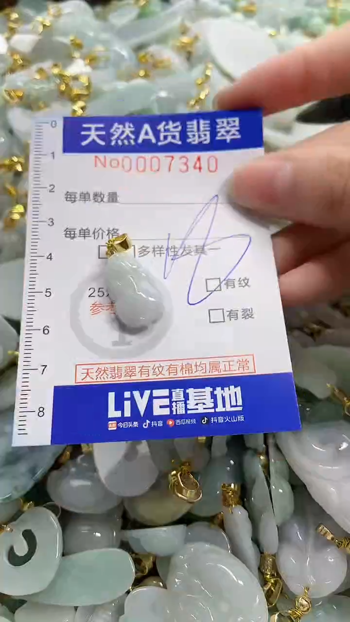 颈饰未镶嵌翡翠天然A货翡翠