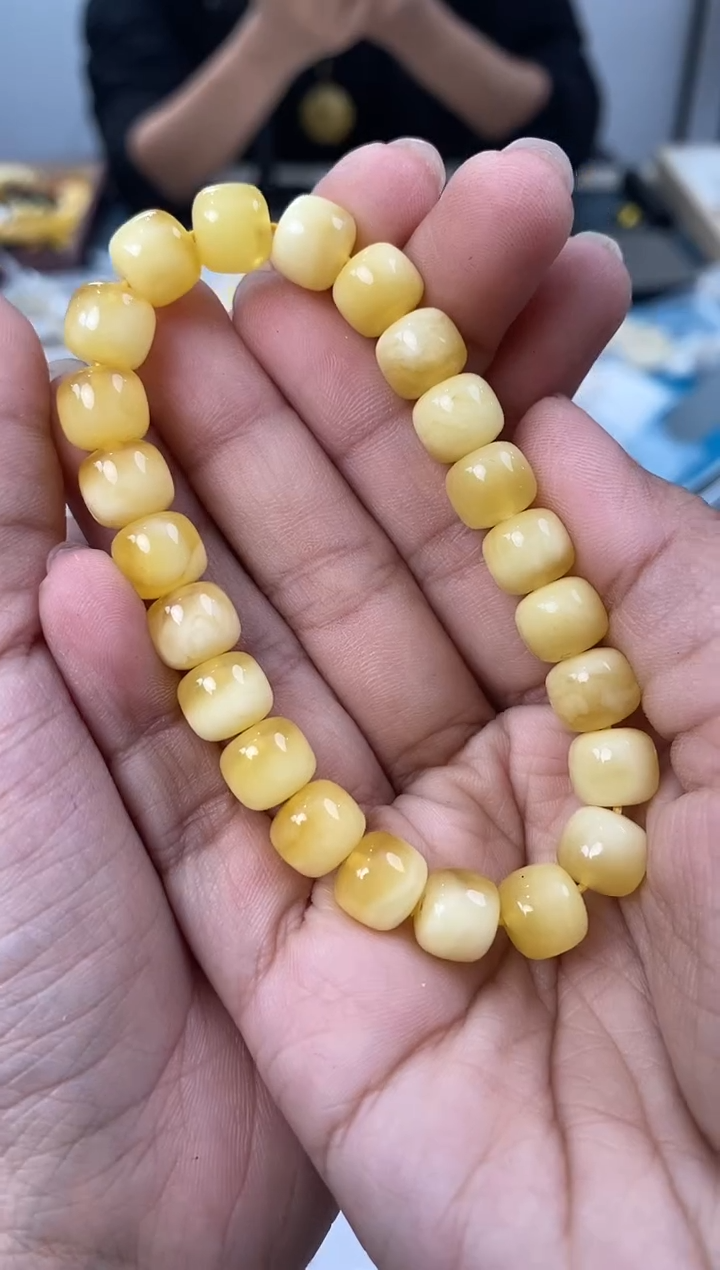 【闪购商品】琥珀裸石未镶嵌天然琥珀蜜蜡手串
